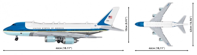 Boeing 747 Air Force One Model Blocks