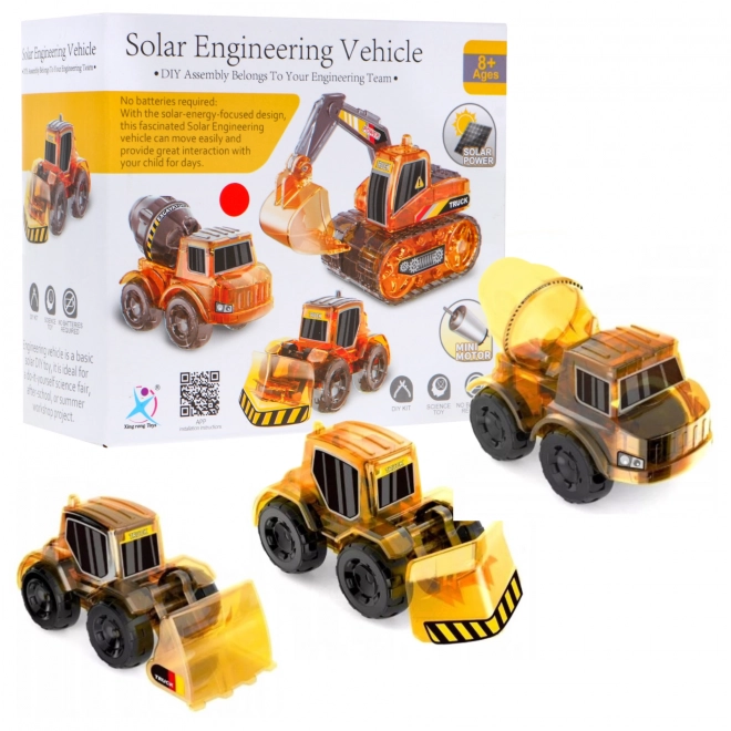 Educational 3-in-1 Solar Construction Vehicles Set