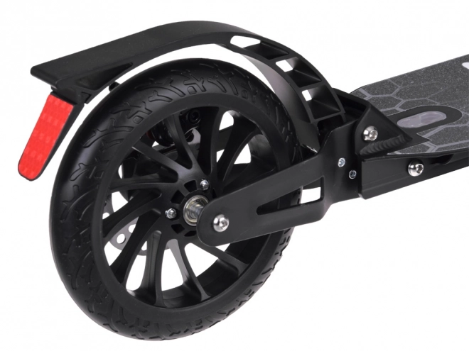 Large Foldable City Scooter with Suspension and Brakes – Black