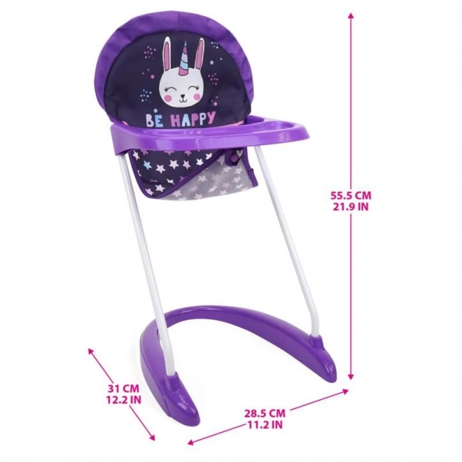 High Chair for Dolls Crew