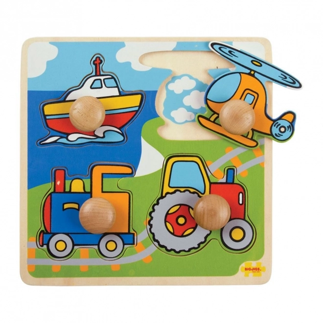 Bigjigs Toys Wooden Transportation Puzzles