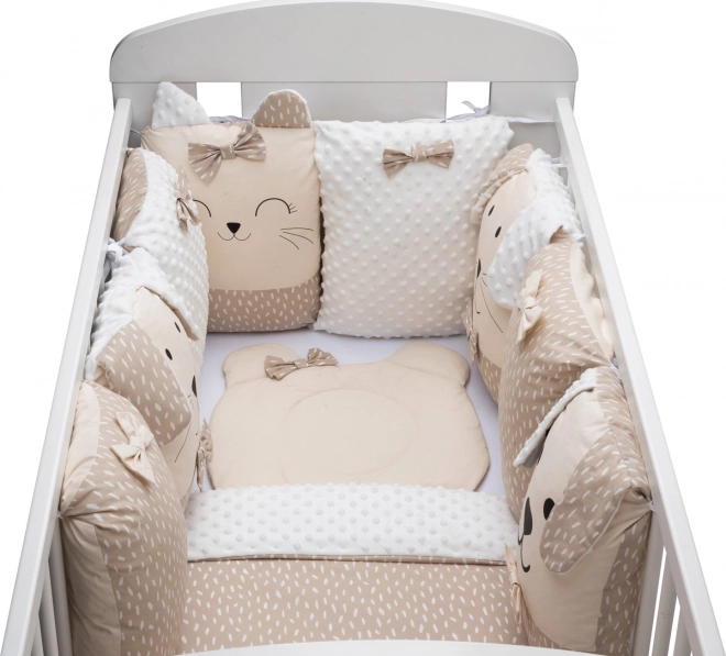 Bubaba Crib Bedding Set Sleep Guardian 12-Piece Beige