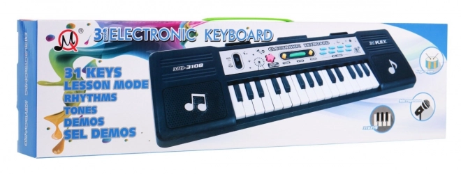 31-key Children's Keyboard with Microphone and Lesson Mode