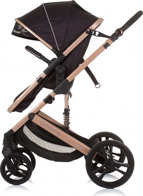 Chipolino stroller Amore 2-in-1 Jungle – Obsidian, Gold