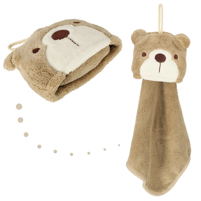 Brown Bear Hand Towel for Children