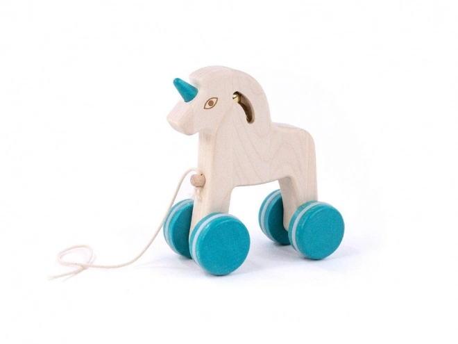 Wooden Pull Along Unicorn