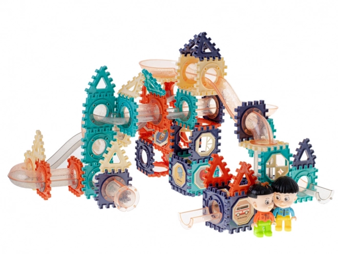 Marble Run XXL 156 Pieces Construction Blocks Set