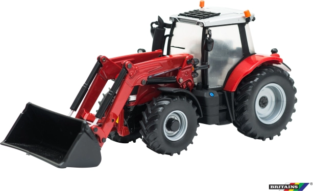 Modello di trattore con caricatore frontale Massey Ferguson 6616 in scala 1:32