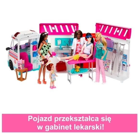 Barbie Ambulance and Clinic 2-in-1 Playset