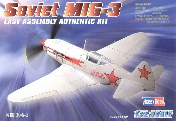 Plastic model airplane MiG-3