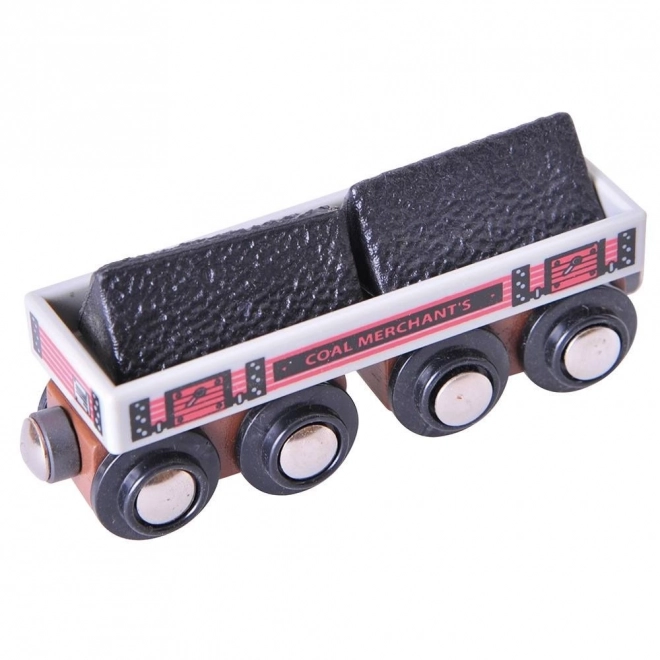 Bigjigs Rail Coal Wagon with Tracks