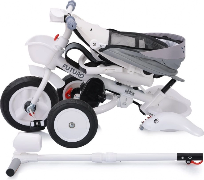 Chipolino 2-in-1 Tricycle With Canopy Grey