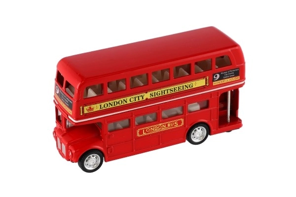 Red London Double-Decker Bus Toy