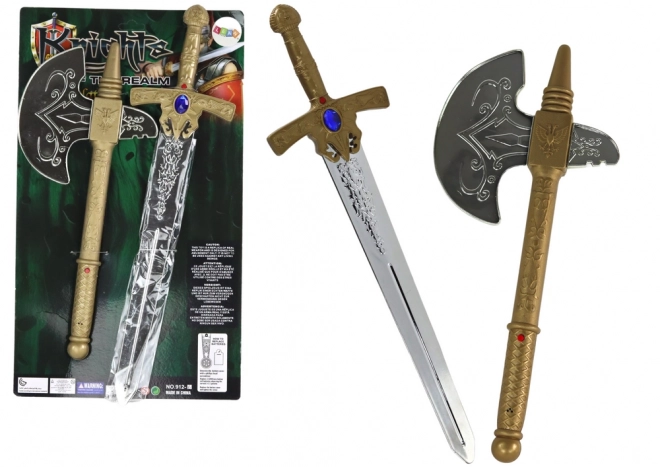 Knight's Sword and Axe Set for Kids