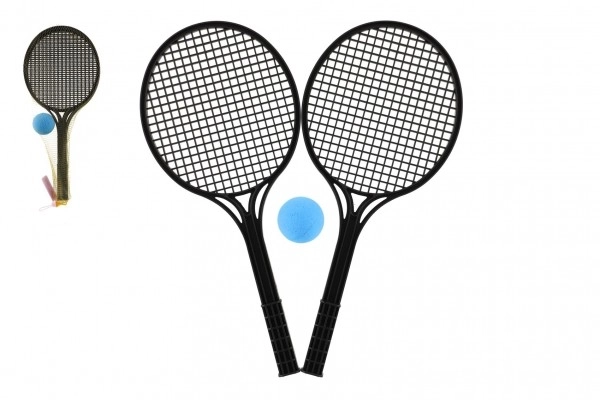 Black Soft Tennis Set with Ball