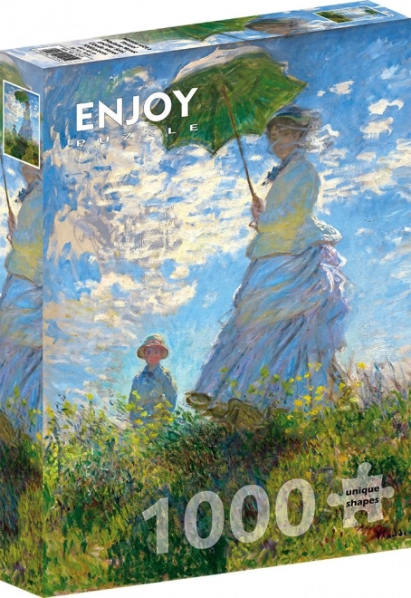 Puzzle 1000 pezzi Claude Monet Donna con parasole