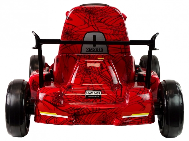 Red Lacquered Gokart Battery-Powered Spider