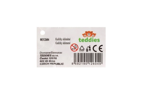 Biglie di vetro per giocare Teddies 50 pz