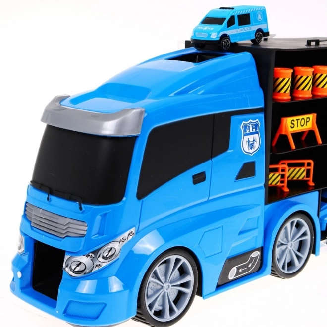 Police Truck 2-in-1 with Storage and Slide for Kids 3+