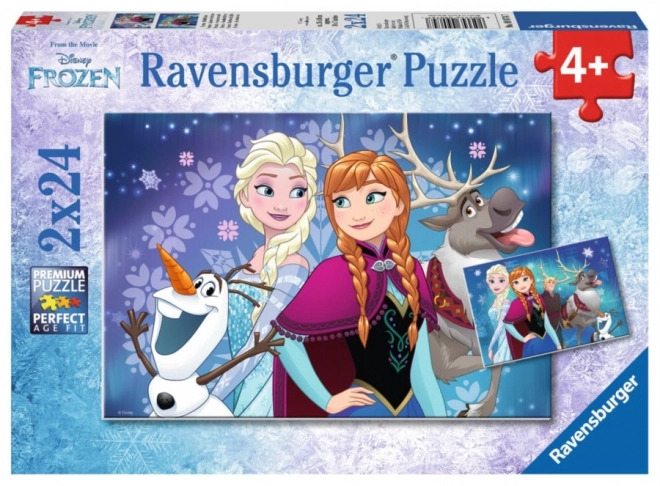 Frozen Friends Puzzle Set - 2x24 Pieces