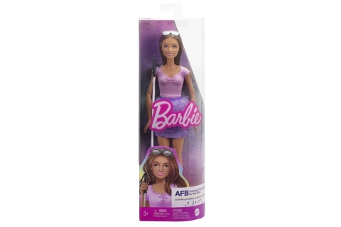 Barbie Fashion Doll with Purple Ruffle Skirt