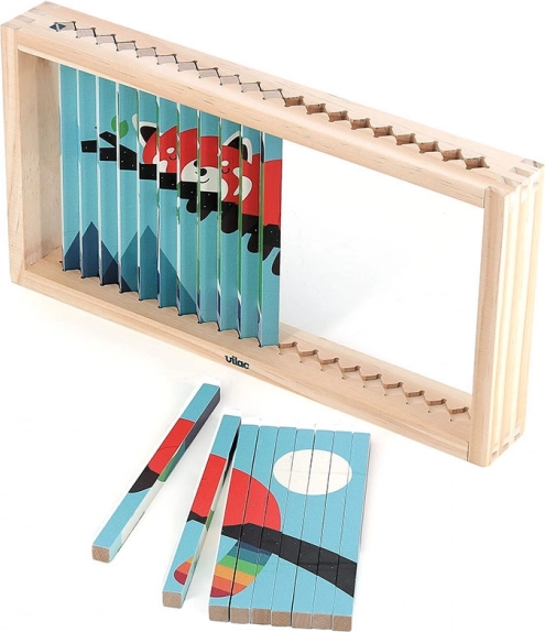 Puzzle en bois 4D Animaux par Vilac