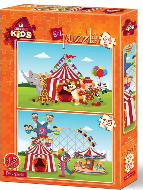 Art Puzzle Circus and Amusement Park Jigsaw Puzzle