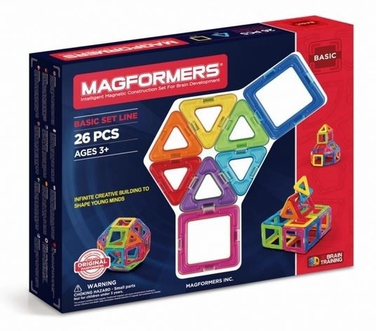 Magnetic Building Blocks Set - 26 Pieces