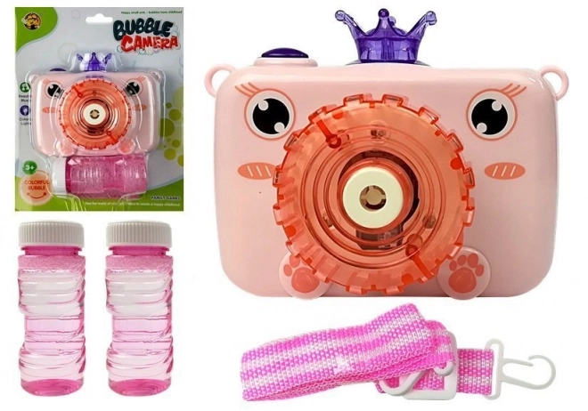 Pink Bubble Blowing Camera