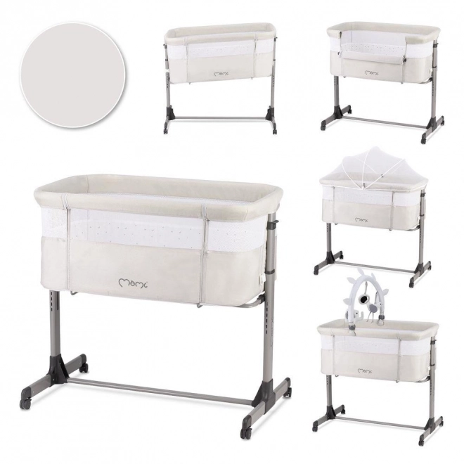 Baby Crib MoMi Revo Light Grey