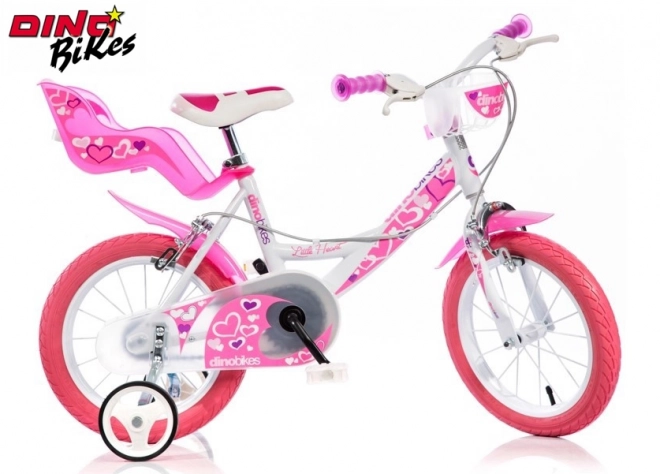 Dino Bikes Kids' Bike 14" White 2017