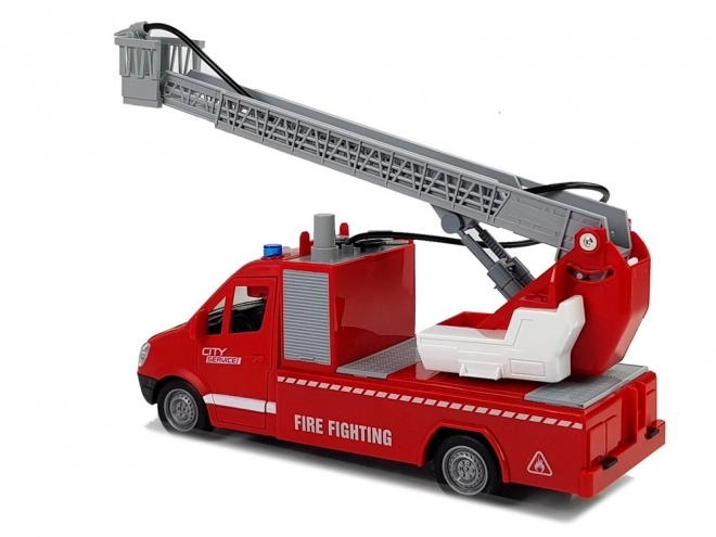 Friction-powered Fire Truck with Sound and Water