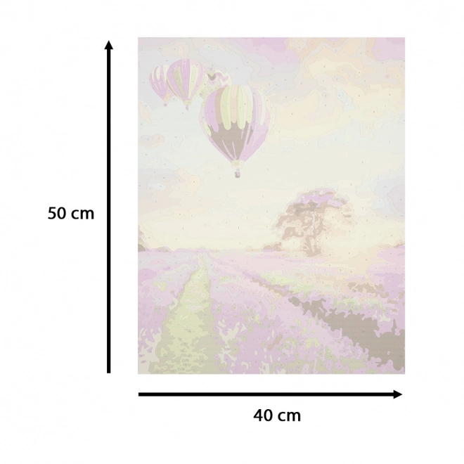 Paint by Numbers Lavender Field Canvas