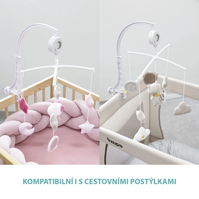 Baby Crib Mobile With Plush Owls