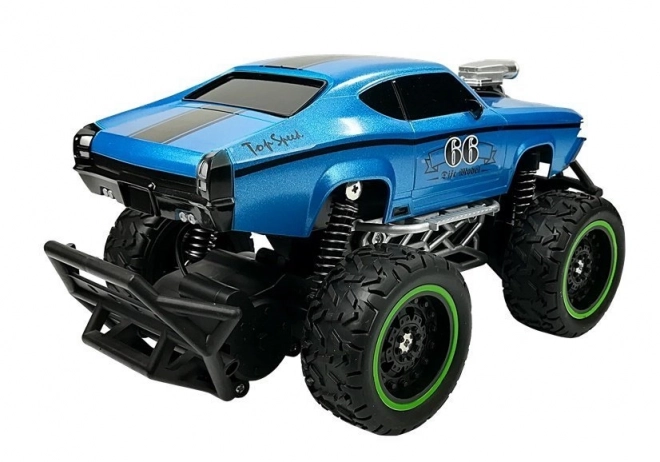 Remote Control Off-Road Car with High Wheels Blue