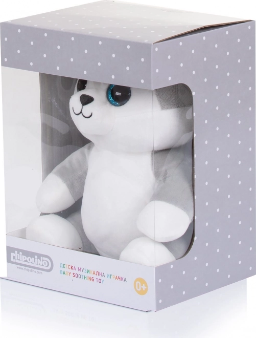 CHIPOLINO Plyšový Huskey se světýlky a hudbou