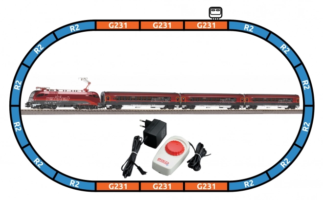 Starter Set Passenger Train Taurus Railjet ÖBB VI