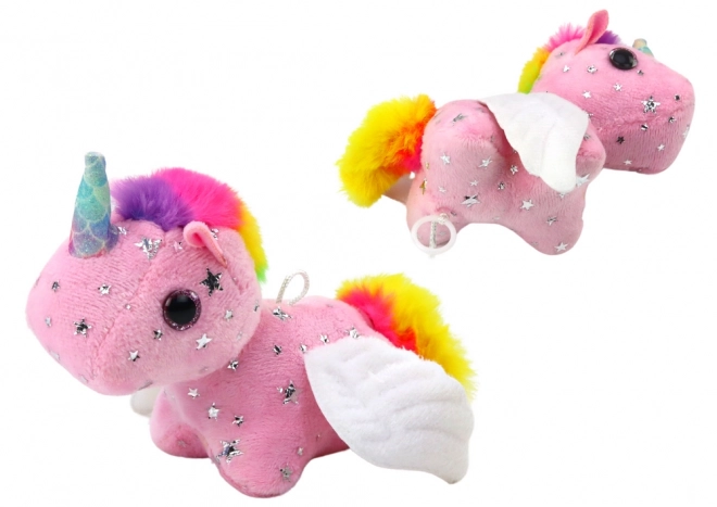 Pink Plush Unicorn Jumping Toy