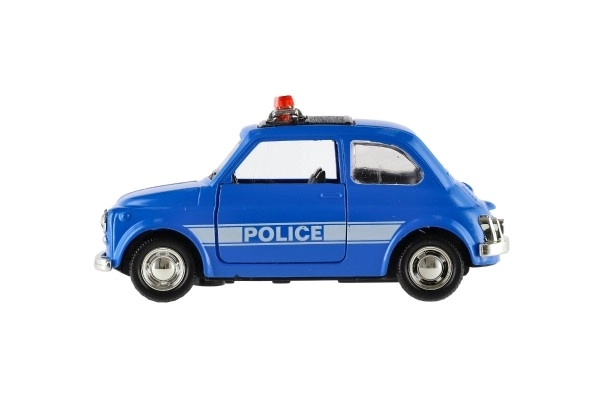 Retro Police Car Toy with Light 11cm