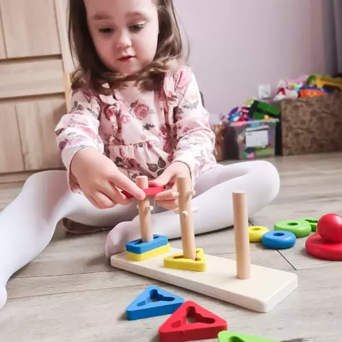 Wooden Shape Sorter Puzzle by Kruzzel