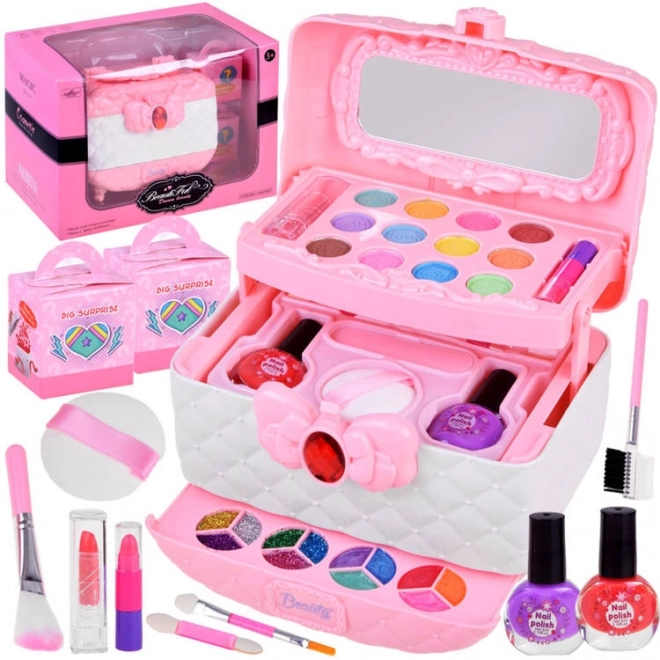 Pink Large Beauty Case Set