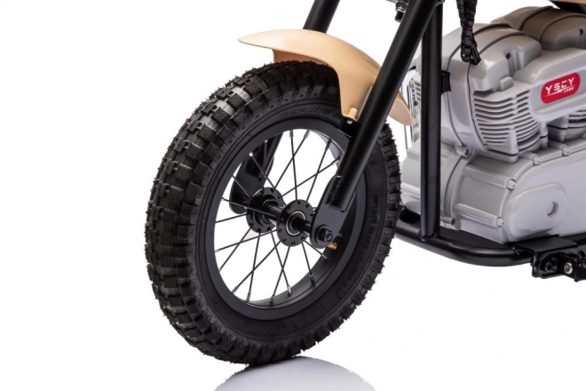 Khaki Battery-Powered Motorcycle 36V