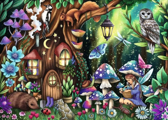 Ravensburger puzzle in the enchanted forest 1000 pieces