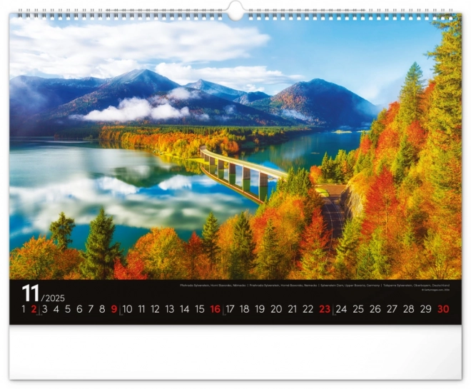 Notique Wall Calendar Landscapes 2025