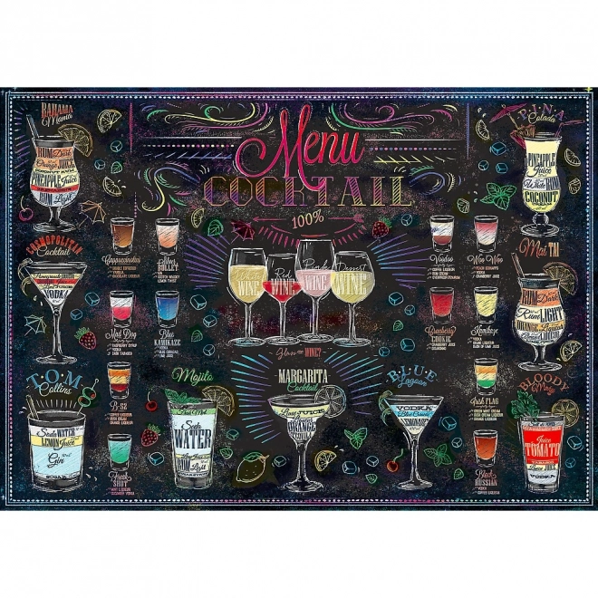 Trefl Puzzle Cocktail Menu 500 Pieces