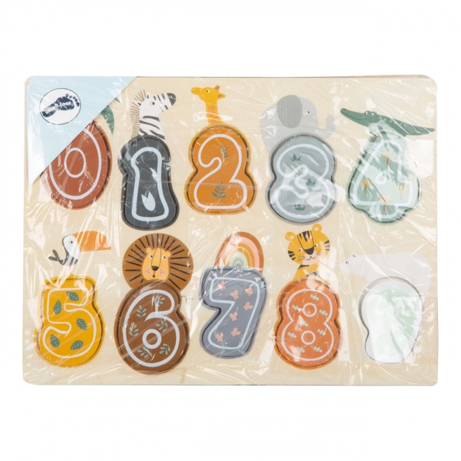 Wooden Safari Numbers Puzzle