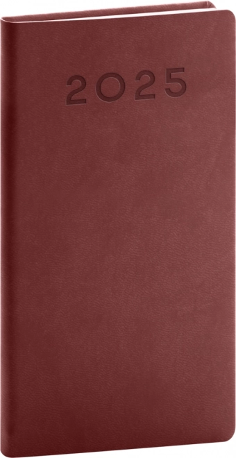 Aprint Neo Pocket Diary 2025 - Burgundy