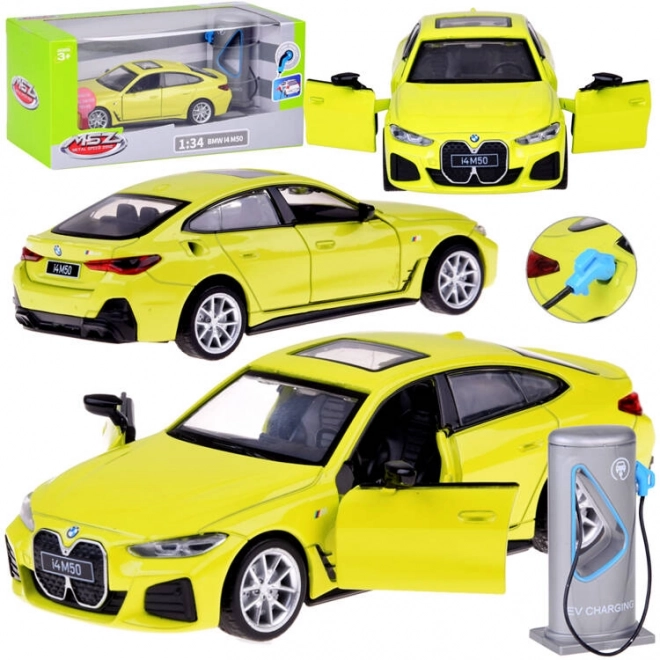 Metal Toy Car BMW i4 M50 Electric