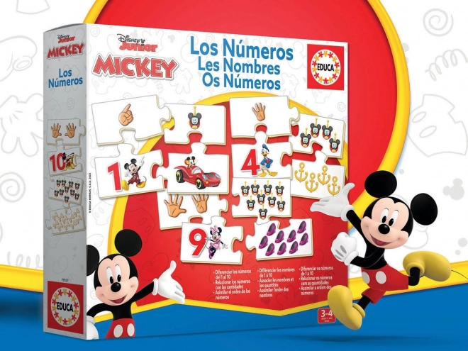 Educational Puzzle Mickey and Friends Counting