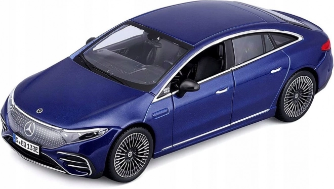 Mercedes-Benz EQS 2022 Blue Scale Model Car